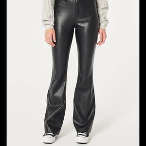 Hollister vegan leather high rise pants